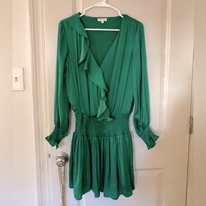 TCEC Emerald Satin Dress